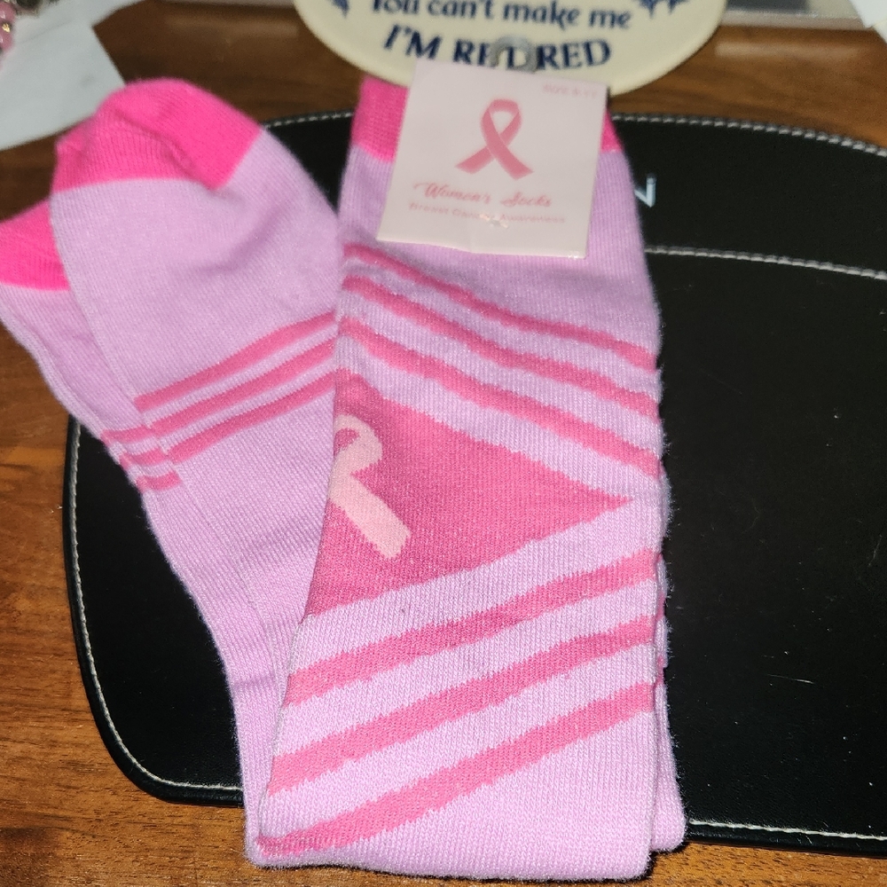 Breast Cancer Awareness Socks